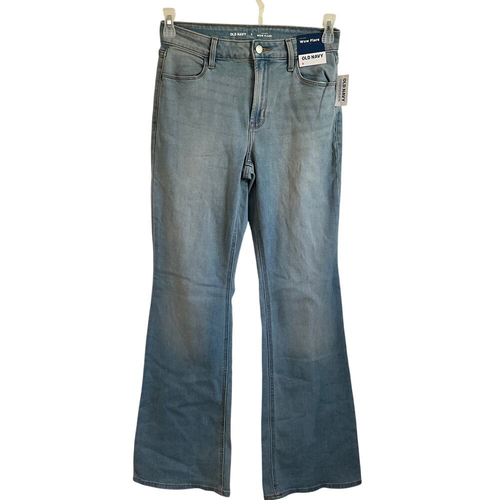 Old Navy Women’s NEW Size 6 WOW Flare Light Wash Jeans Denim‎ Y2K Casual